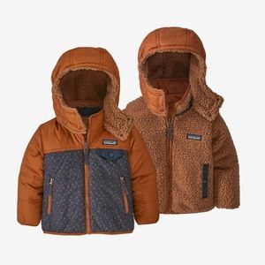 Patagonia Baby Reversible Tribbles Hoody in Ad Astra: New Navy